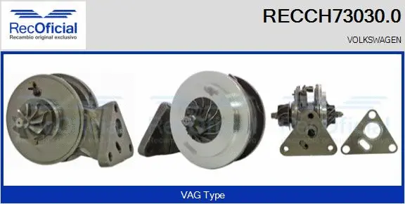 Groupe carter, turbocompresseur RECOFICIAL RECCH73030.0