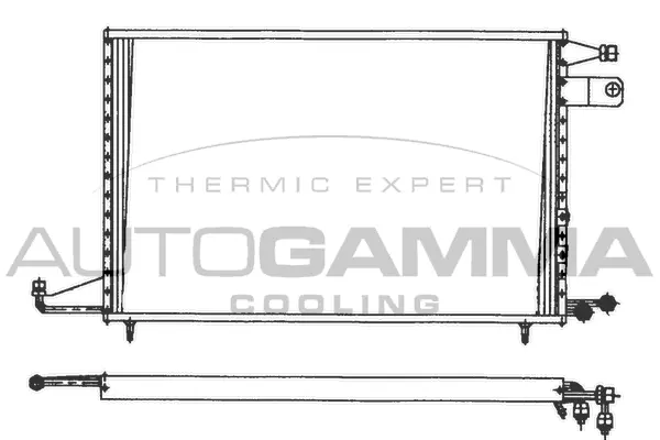 Condenseur, climatisation AUTOGAMMA 101718