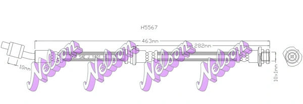 Flexible de frein KAWE H5567