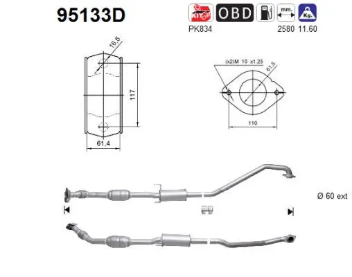 Catalyseur AS 95133D