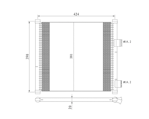 Condenseur, climatisation PowerMax 7110405