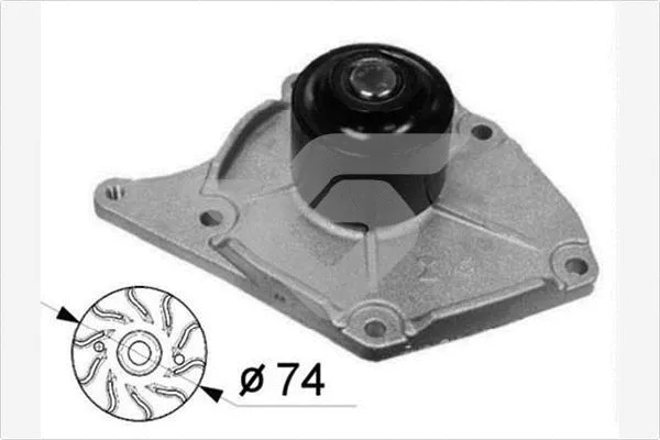 Pompe à eau, refroidissement du moteur HUTCHINSON WP63