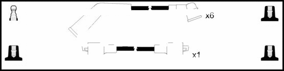 Kit de câbles d'allumage LEMARK HOES1131