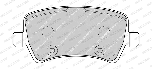 Kit de plaquettes de frein, frein à disque FERODO FDB4237-D