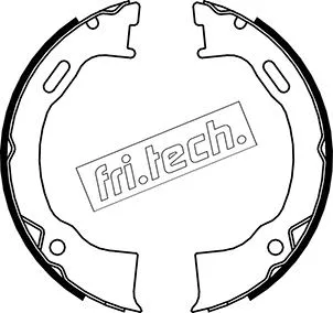 Jeu de mâchoires de frein, frein de stationnement fri.tech. 1040.159