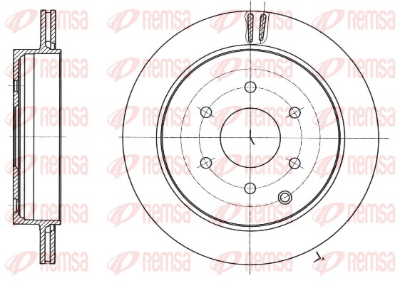 Disque de frein REMSA 61742.10