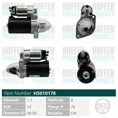 Démarreur HOFFER H5010178