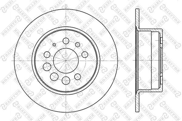 Disque de frein STELLOX 6020-4807-SX