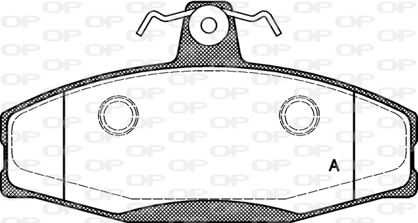 Kit de plaquettes de frein, frein à disque OPEN PARTS BPA0620.20