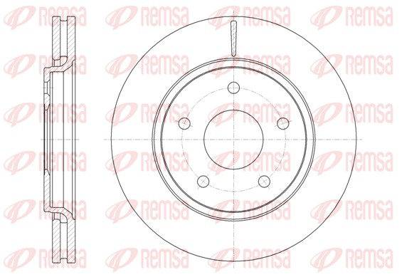 Disque de frein REMSA 61724.10