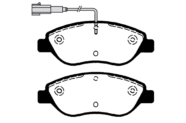 Kit de plaquettes de frein, frein à disque Technika 01505