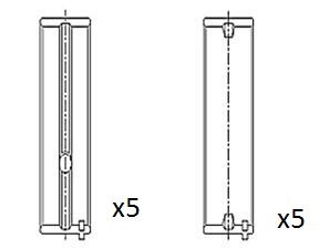 Coussinet de paliers de vilebrequin FAI AutoParts BM1031-025