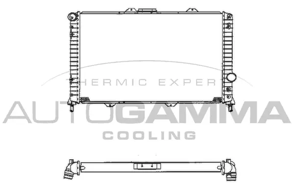Radiateur, refroidissement du moteur AUTOGAMMA 101401