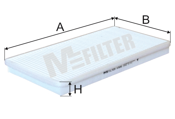 Filtre, air de l'habitacle MFILTER K 906