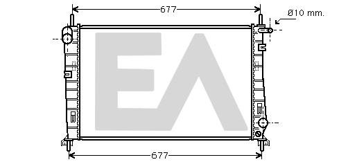 Radiateur, refroidissement du moteur EACLIMA 31R22111