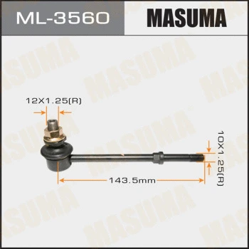 Entretoise/tige, stabilisateur MASUMA ML-3560