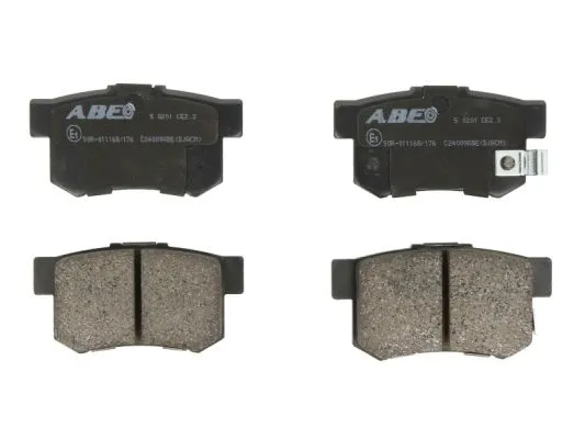 Kit de plaquettes de frein, frein à disque ABE C24009ABE
