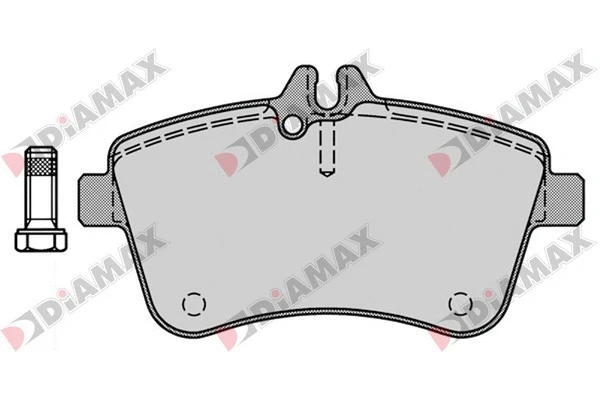 Kit de plaquettes de frein, frein à disque DIAMAX N09376