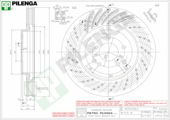 Disque de frein PILENGA V933