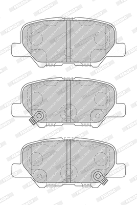 Kit de plaquettes de frein, frein à disque FERODO FDB4739-D