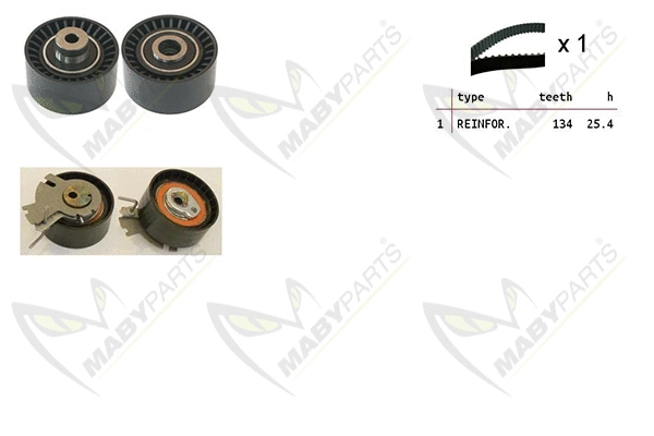 Kit de courroie crantée MABYPARTS OBK010116