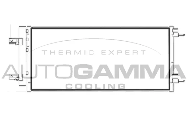 Condenseur, climatisation AUTOGAMMA 107983