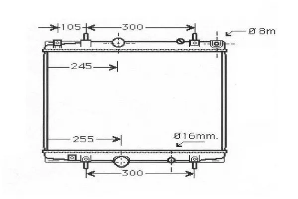 Radiateur, refroidissement du moteur ORDONEZ 2060245
