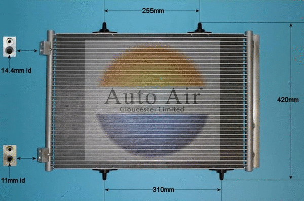 Condenseur, climatisation AUTO AIR GLOUCESTER 16-1339