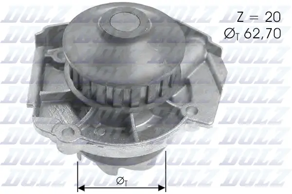 Pompe à eau, refroidissement du moteur DOLZ S361