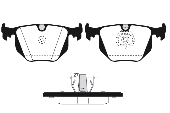 Kit de plaquettes de frein, frein à disque Technika 02078