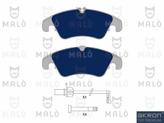 Kit de plaquettes de frein, frein à disque AKRON-MALÒ 1051087