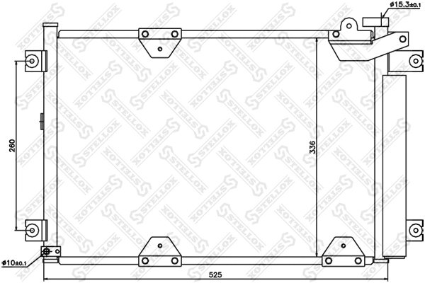 Condenseur, climatisation STELLOX 10-45151-SX