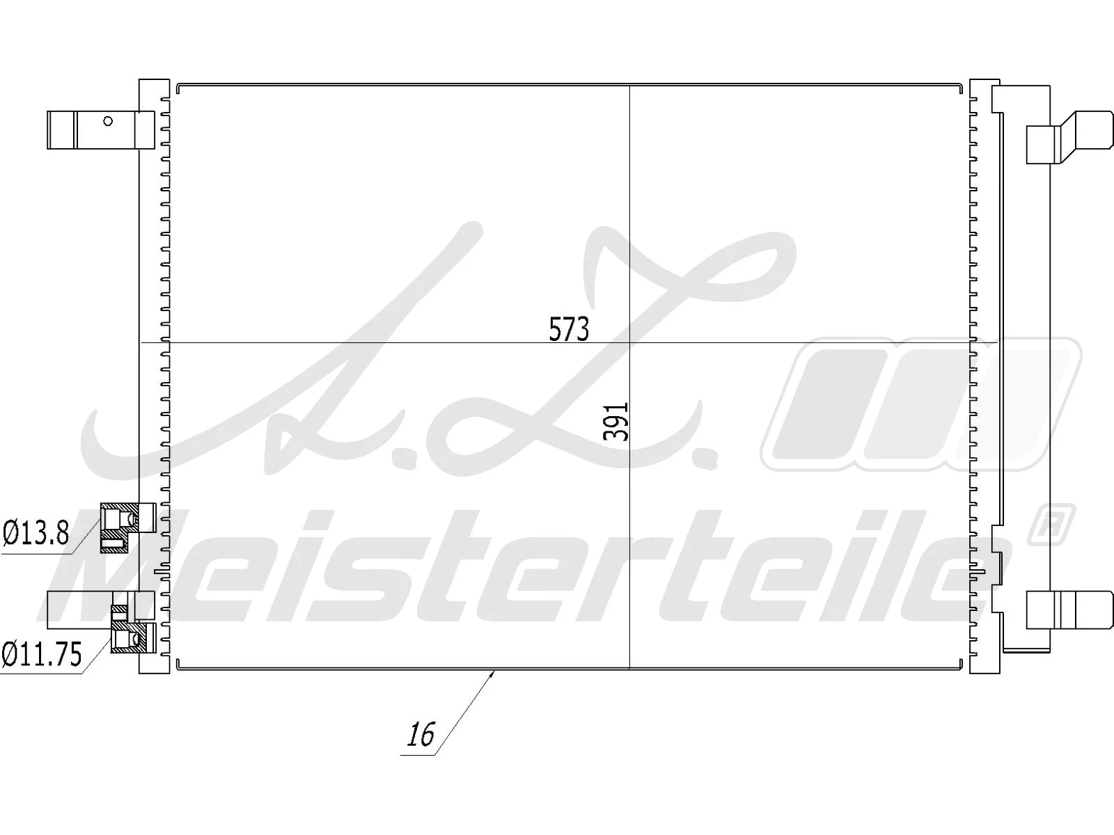 Condenseur, climatisation A.Z. Meisterteile AZMT-45-030-1398