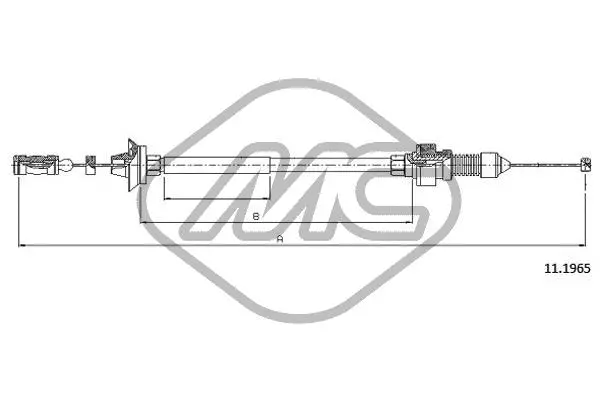 Câble d'accélération Metalcaucho 80901