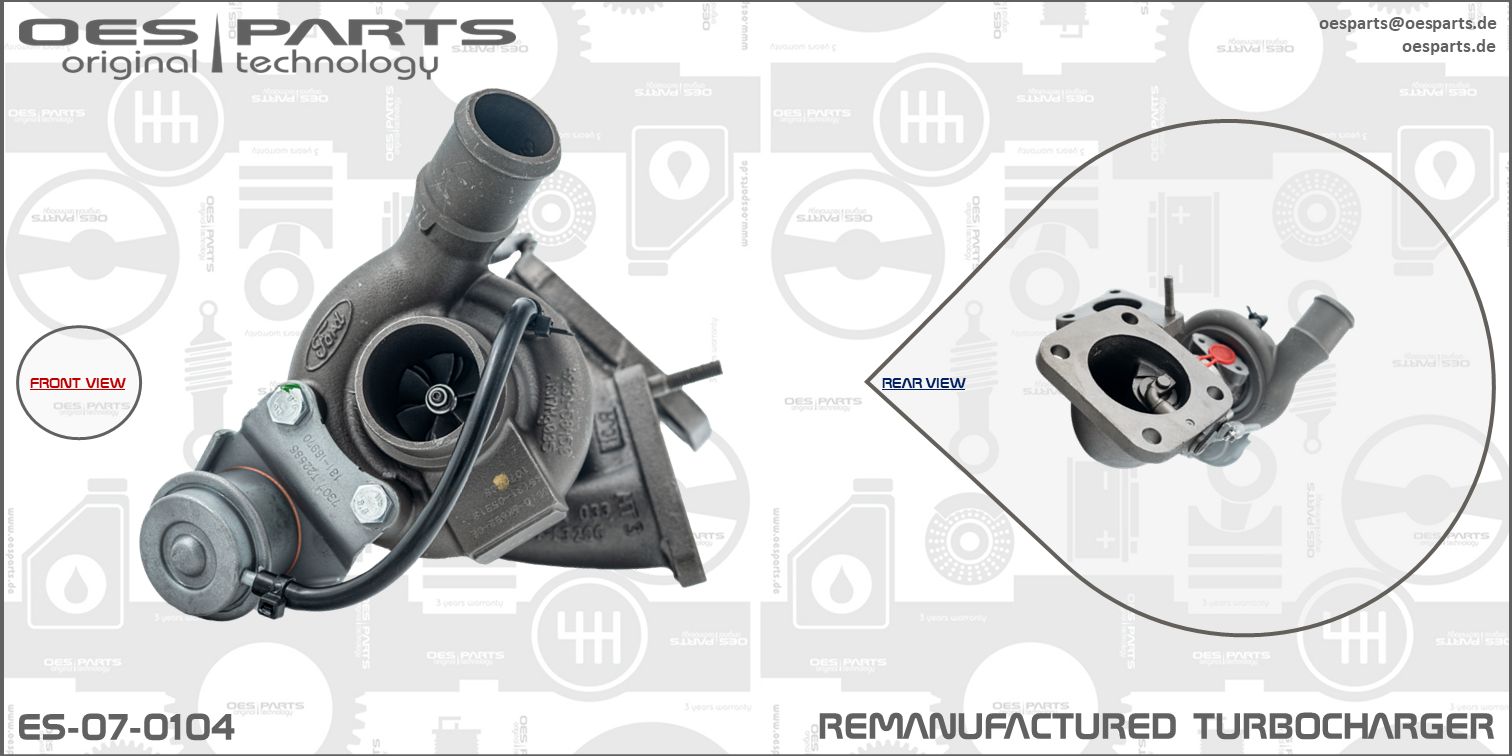 Turbocompresseur, suralimentation OES PARTS ES-07-0104