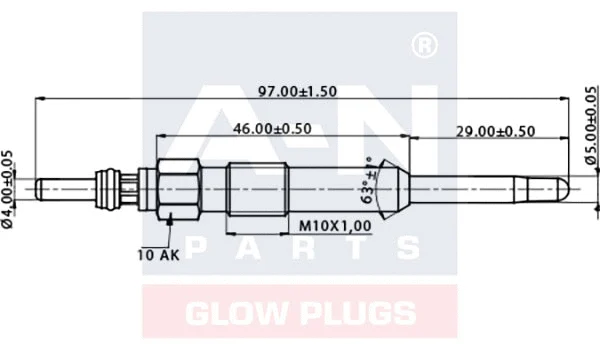 Bougie de préchauffage A-N PARTS A-N098474