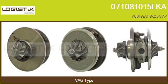 Groupe carter, turbocompresseur LGK 071081015LKA