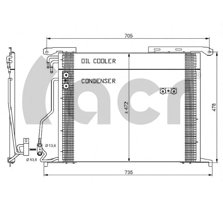 Condenseur, climatisation ACR 300585