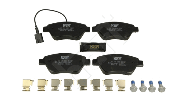 Kit de plaquettes de frein, frein à disque HART 256 228