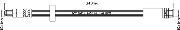Flexible de frein JURATEK JBH1124