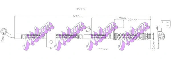 Flexible de frein KAWE H5829