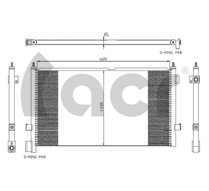 Condenseur, climatisation ACR 300554