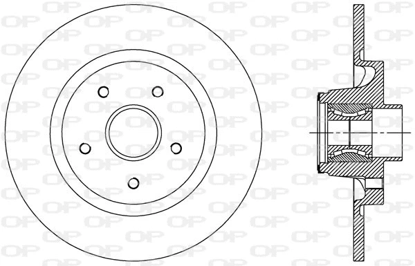 Disque de frein OPEN PARTS BDA2509.30