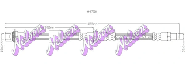 Flexible de frein KAWE H4750