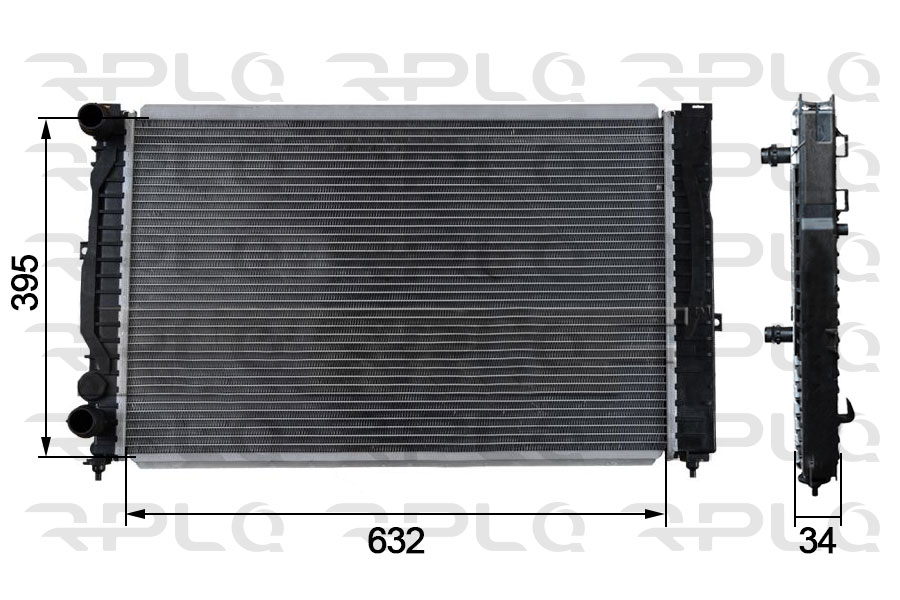 Radiateur, refroidissement du moteur RPL QUALITY APRAVW5012