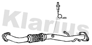Tuyau d'échappement KLARIUS 143032