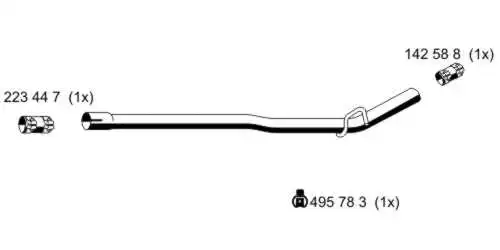 Tuyau d'échappement ERNST 522571