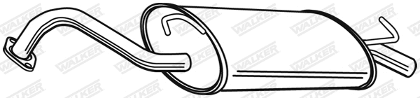 Silencieux arrière WALKER 23327