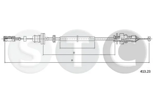Câble d'accélération STC T481552