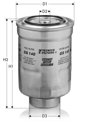 Filtre à carburant TECNECO FILTERS GS140